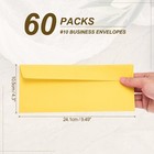 60 Pack Lemon Yellow  10 Business Envelopes  Letter Size Envelopes