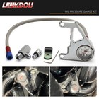 For Harley 1999-2017 Twin Cam Touring Softail Dyna Oil Pressure Gauge Kit Chrome
