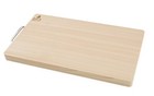 Boumbi Hinoki Wood Reversible Cutting Board With Metal Handle 17 3x9 8x1 05 