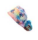 Lilo   Stitch Medical Hat  Ponytail Nurse Scrub Cap Satin Lined   Buttons