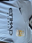 2014 Nike Replica Manchester City Fc Blue Soccer Jersey Size L  pre-worn 