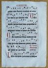 Post Incunable Leaf Music Graduale Romanum  i  - 1500