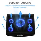 Usb Laptop Cooler Cooling Pad Stand Adjustable 5 Fan For Game Pc Notebook Stand