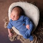 Newborn Boy Outfit Photography Baby Infant Photo Prop Sleeping Hat   Suit 2 Pcs