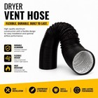 Dryer Vent Hose 16 32 Ft Aluminum Flexible Duct With 2 Clamps  Black