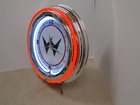 Williams Pinball Logo 15  Double Neon Wall Clock Brand New