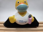 Lufthansa First Class Terminal Rubber Duck   Covid Duck-welcome Home  rare 