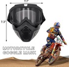 Outdoor Protection Mask With Goggles - Uv   Windproof For Motorcycle   Cycling