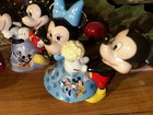 Lot 3 Pcs Mickey   Minnie    once Upon A Kiss   heirloom Porcelain  B  Bradford Ed 