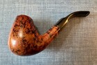 Prince Of Wales    hand Made    Volcano Estate Pipe Starburst Grain Rusticated Nice
