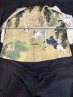 Antique Japanese Men   s Black Silk Haori 5 Kamon Rakan Buddhist Haura Lining