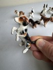 Vintage Lot Of 9 Bone China Porcelain Dog Figurines Mixed Lot