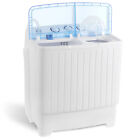 17 6lbs Portable Washing Machine Mini Compact Twin Tub Laundry Washer Spin Dryer