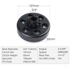 Centrifugal Go Kart Clutch 3 4  Bore 10 Tooth  40 41 420 Chain Honda Baja 6 5hp