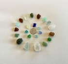Beach Sea    crackle    Glass Genuine Surf-tumbled Mendocino Coast 