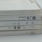 Stampin  Up  Lot Of 32 Christmas Themed Rubber Stamps 5 Sets Christmas Bundle