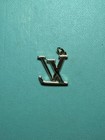 Louis Vuitton Pendant Brass   Gold Charm zip Pull Flower Motif Double Sided