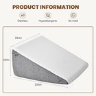 Gianna Gianna Bed Wedge Pillow 23 6x23 6x12in  Removable Washable Cover Standard