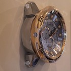 Invicta Wall Clock Quartz  Silver rose Gold Sunburst Dial Chronograph 21  Large