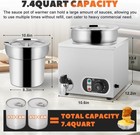 Nacho Cheese Warmer Dispenser 7 4quart Hot Fudge Warmer Commercial Soup Warmer