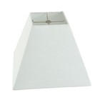 White Tapered Square Polyester Lamp Shade  14 l X 6 5 w X 11 h New Upgrade