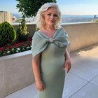 Elegant Mother Of Bride Dresses Long Mint Wrap Off  Shoulder Wedding Guest Gowns