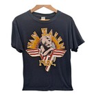 Vtg 1984 Van Halen Smoking Baby Tour T-shirt Sz L Ched Tag Headband   Pin