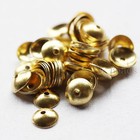 500 Pieces Raw Brass Bead Caps-6mm  498c 