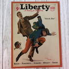 Vintage 1929 The Literary Digest Magazine Cover Print Ad Advertising Mounted 20s