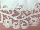 Antique Handmade Italian Cantu Bobbin Lace linen Ctr  9    D Doily  Exc Cond