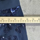 Jj s House Floor Length Dark Navy Dress Size 12 Lace Sequins Bust 38 Waist 31