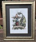 Whimsigoth Mythology Fantasy Attitude Fairy   Dragon Framed Wall Art Print Decor