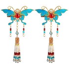 Butterfly Tassel Hairpin Chinese Style Headpiece Hair Clip