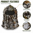 3d Leafy Camouflage Hat Full Face Mask Turkey Camo Hunting Gear Accessories