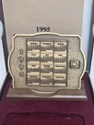 Vintage 1995 John Deere Calendar Medallion With Display Wood And Box