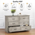 Drawer Dresser Farmhouse Chest Of Drawer With Metal Handles Modern Storage