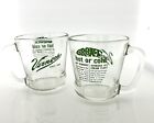 Vernors Mugs 100th Anniversary Great Hot Or Cold Vintage Glass Cups Set Of 2