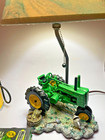 John Deere Pkg 1999 Farm Tractor Table Lamp W orig Shade-gas Pump-1932 Model D