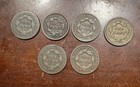 Large Cent Lot 6 Coins  Matron Head Braided Hair Great Album Coins 1824-1845