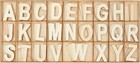 Wooden Letters For Crafts  Alphabet Set - 2-inch Natural Wood  104-piece Uppe   