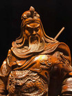 Chinese Natural Boxwood Hand Carved Exquisite Guan Yu Statue  93201