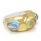 De Buman 7 33ctw Genuine Lemon Quartz 18ky   925 Silver Ring Size 7