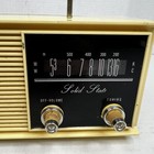Vintage Antique Mcm Holiday Solid State Yellow Radio Model 16-029