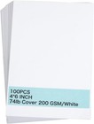 100 Pieces 4  X 6  White Cardstock Heavyweight Cardstock Sheets Blank Invitation