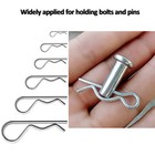 24 Pcs Cotter Pin Assortment Kit  R Clips Heavy Duty Zinc Plated Cotter Pin S   