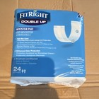 Fitright Double Up Overnight Disposable Incontinence Pads Latex-free 24 Ct