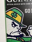 Guinness Beer Notre Dame University Metal Sign Fighting Irish Stout