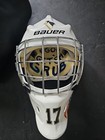 Bauer 930 Certified Straight Bar Intermediate S m Goalie Mask White  0606-9919 
