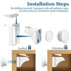 16 Pack Magnetic Cabinet Locks     Baby Proofing Child Safety Latches  S  16p