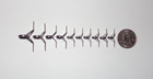 New Set Of 10 Fuji Shg Vintage Bright Two-foot Fishing Casting Rod Guides  12-6 